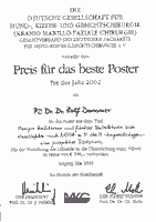 Preis fr wissenschaftliches Poster
